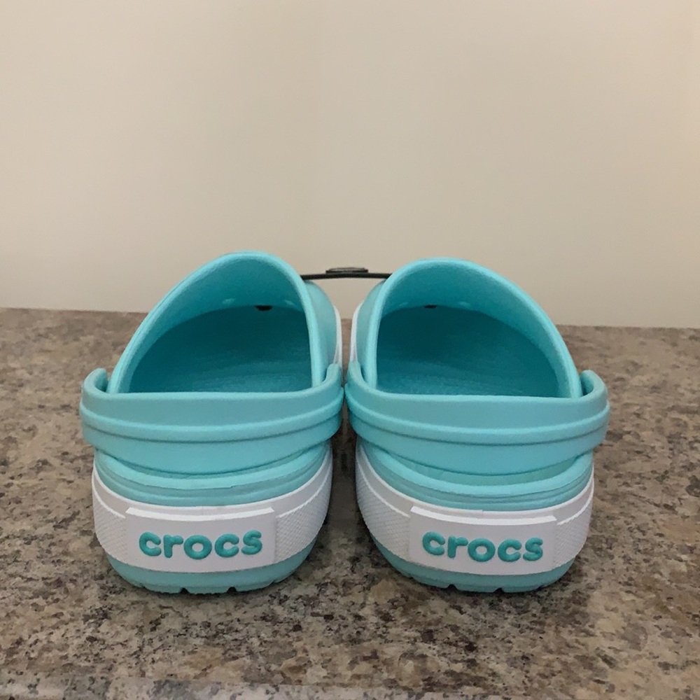Cyan Unisex Crocs - Picture 3 of 9